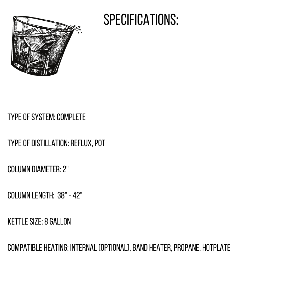 4x Power Copper Bubble Plate Flute Distiller - Image 3